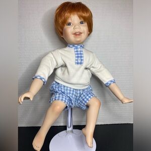 Linda Steele Vintage Porcelain Doll, Danbury Mint 1992 “Is it Sweet Enough?”
